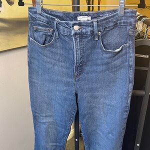 Good American Good Waist Crop High Rise Skinny 26 inseam